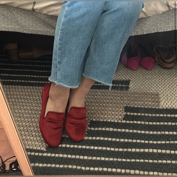 Birdies Shoes - Birdies The Starling Brandy Velvet flat